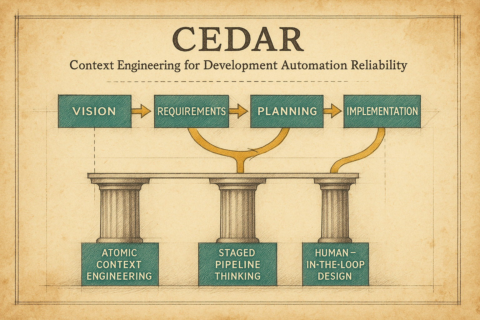 CEDAR: Context Engineering for Development Automation Reliability
